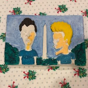 Hand-Painted Cartoon Canvas Art